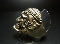 画像3: 貴州ミャオ族のシルバーリング(ミャオ銀)　斉天大聖（孫悟空） (3)