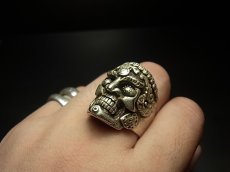 画像5: 貴州ミャオ族のシルバーリング(ミャオ銀)　斉天大聖（孫悟空） (5)