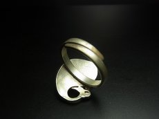 画像4: 貴州ミャオ族の刺繍古裂リング（苗銀製） (4)