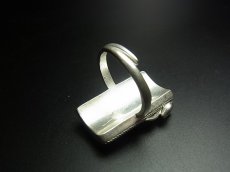 画像4: 貴州ミャオ族の刺繍古裂リング（苗銀製） (4)