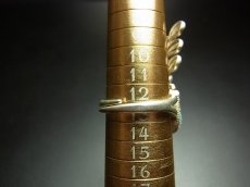 画像6: 貴州ミャオ族の刺繍古裂リング（苗銀製） (6)