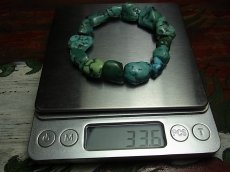 画像7: チベタン・アンティークターコイズ(yu)のブレスレット　（Old tibetan  turquoise）約33ℊ (7)