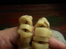 画像9: タカの骨の御数珠(Tibetan Pongtra MALA) アンティーク・密教法具　109珠 (9)
