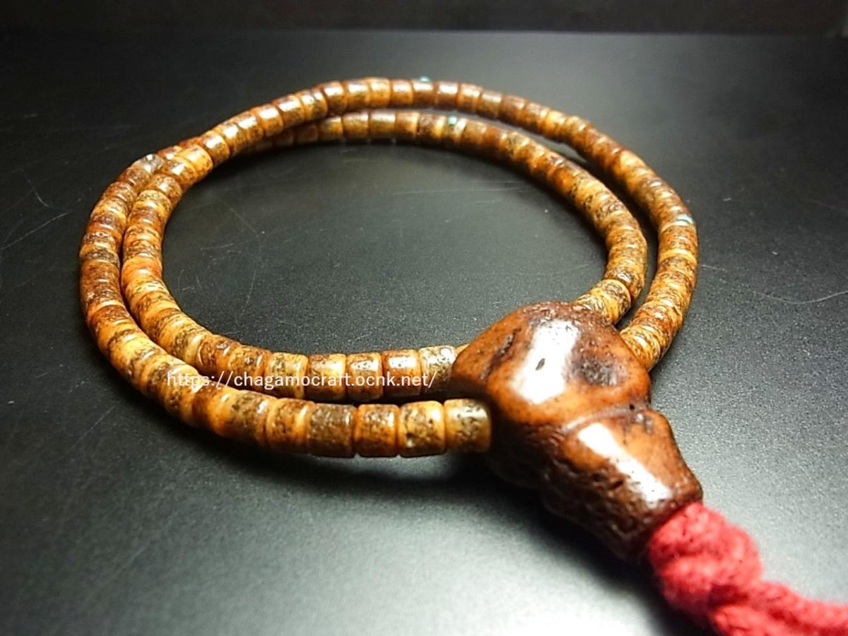画像1: カパラの御数珠　(チベタンKapala Mala ) ཀ་པ་ལ　カパーラマーラ・チベット密教法具・象嵌 (1)