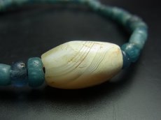 画像3: 古代バンデッドアゲートと古代ペルシア瑠璃玉のブレスレット (3)