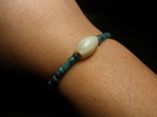 画像8: 古代バンデッドアゲートと古代ペルシア瑠璃玉のブレスレット (8)