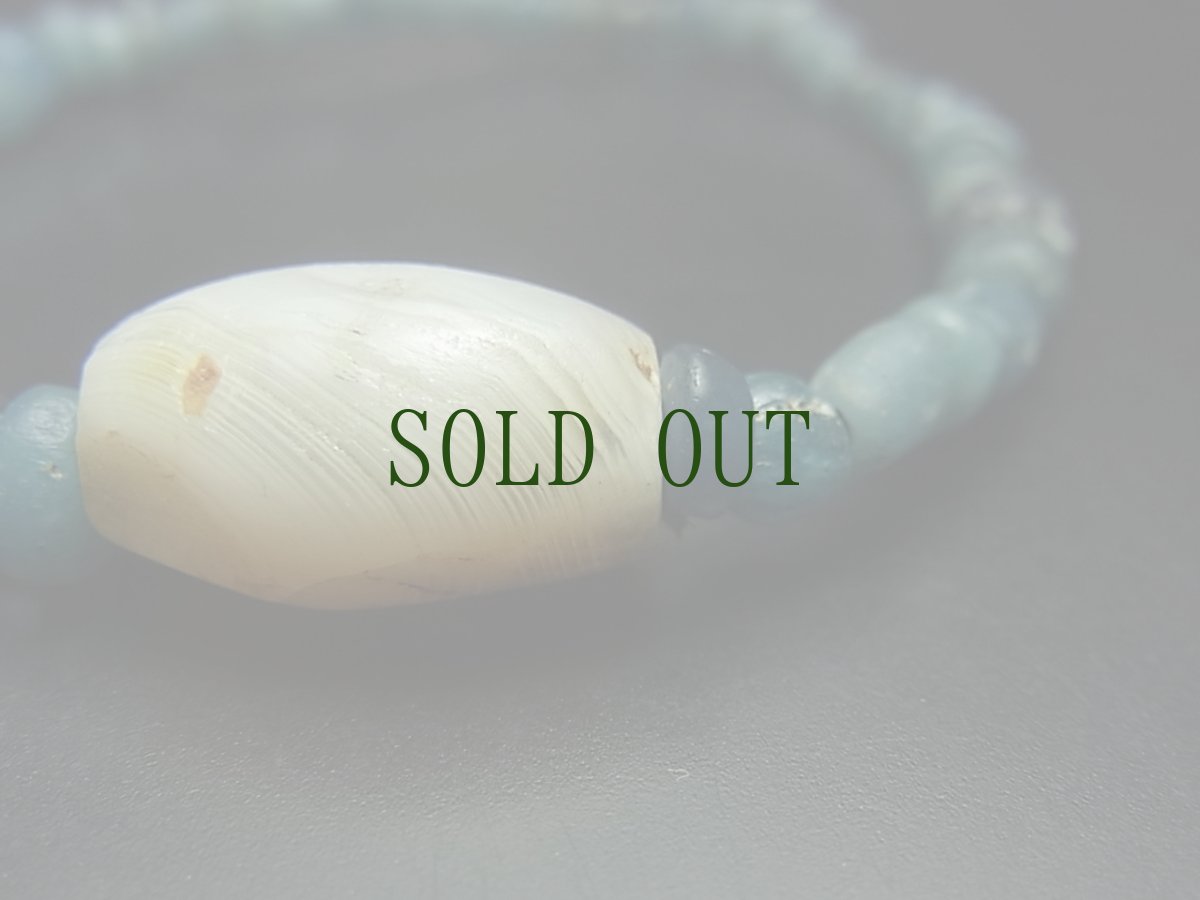 画像5: 古代バンデッドアゲートと古代ペルシア瑠璃玉のブレスレット (5)