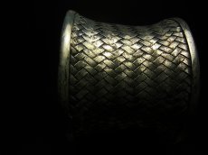 画像3: 貴州ミャオ族のシルバーバングル(ミャオ銀) 編み 中 (3)