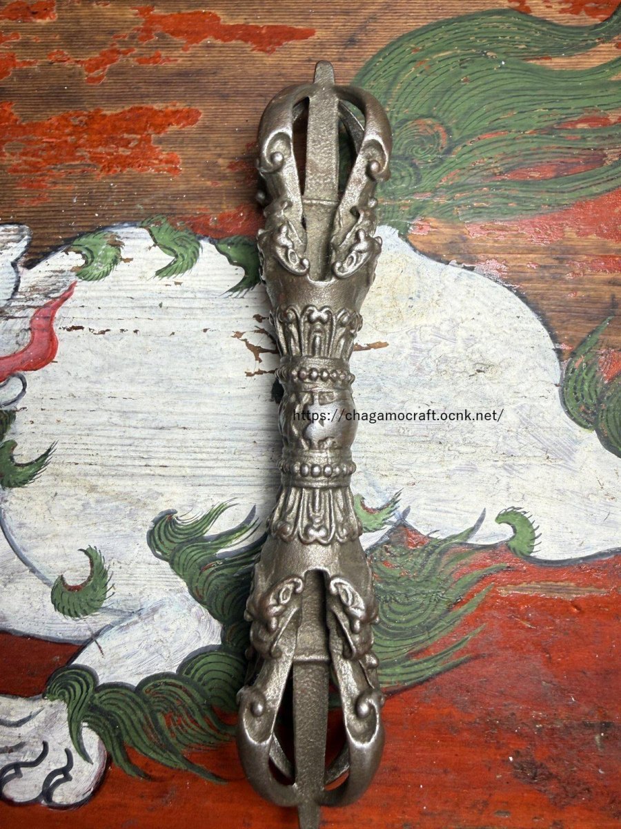 画像3: チベット密教法具・ドルジェ（金剛杵・五鈷杵・ヴァジュラ）　鉄製 (3)
