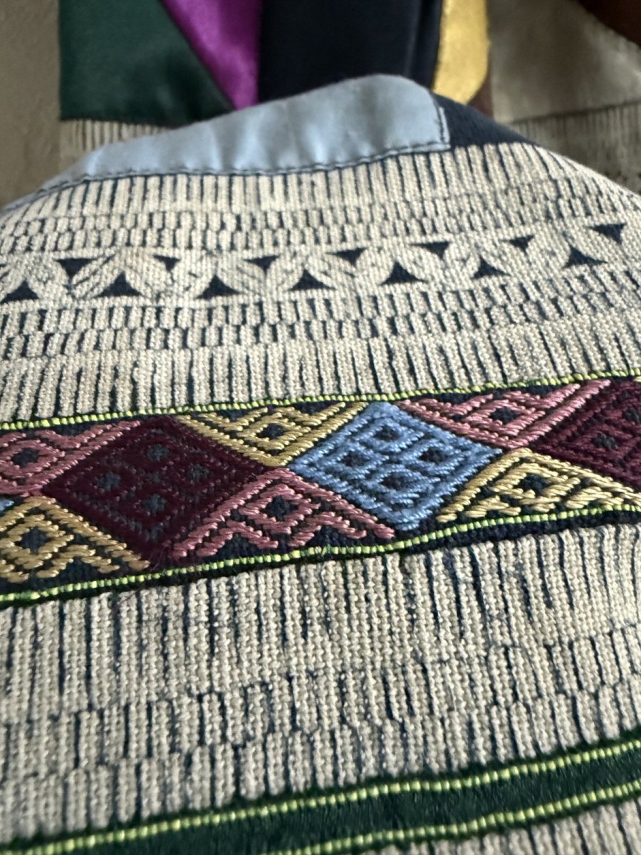 画像5: 雲南省麻栗坡　彝族（イ族・白倮人）·（Malipo Bai luo YI ）スカート（アンティーク・コレクション） (5)