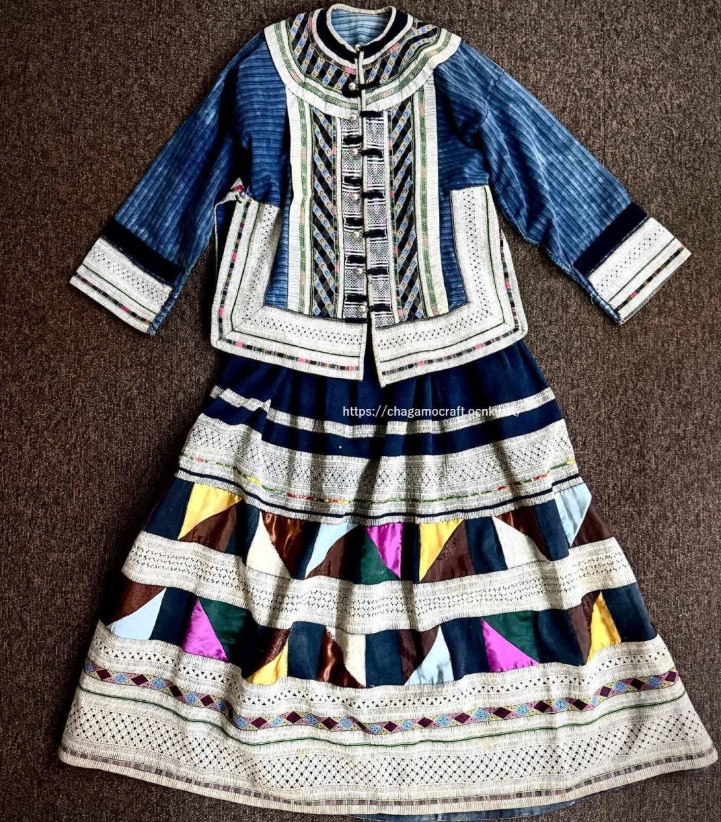 画像4: 雲南省麻栗坡　彝族（イ族・白倮人）·（Malipo Bai luo YI ）上衣（アンティーク・コレクション） (4)