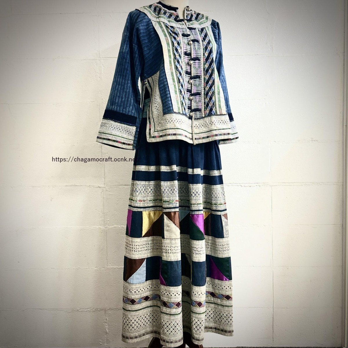 画像5: 雲南省麻栗坡　彝族（イ族・白倮人）·（Malipo Bai luo YI ）上衣（アンティーク・コレクション） (5)