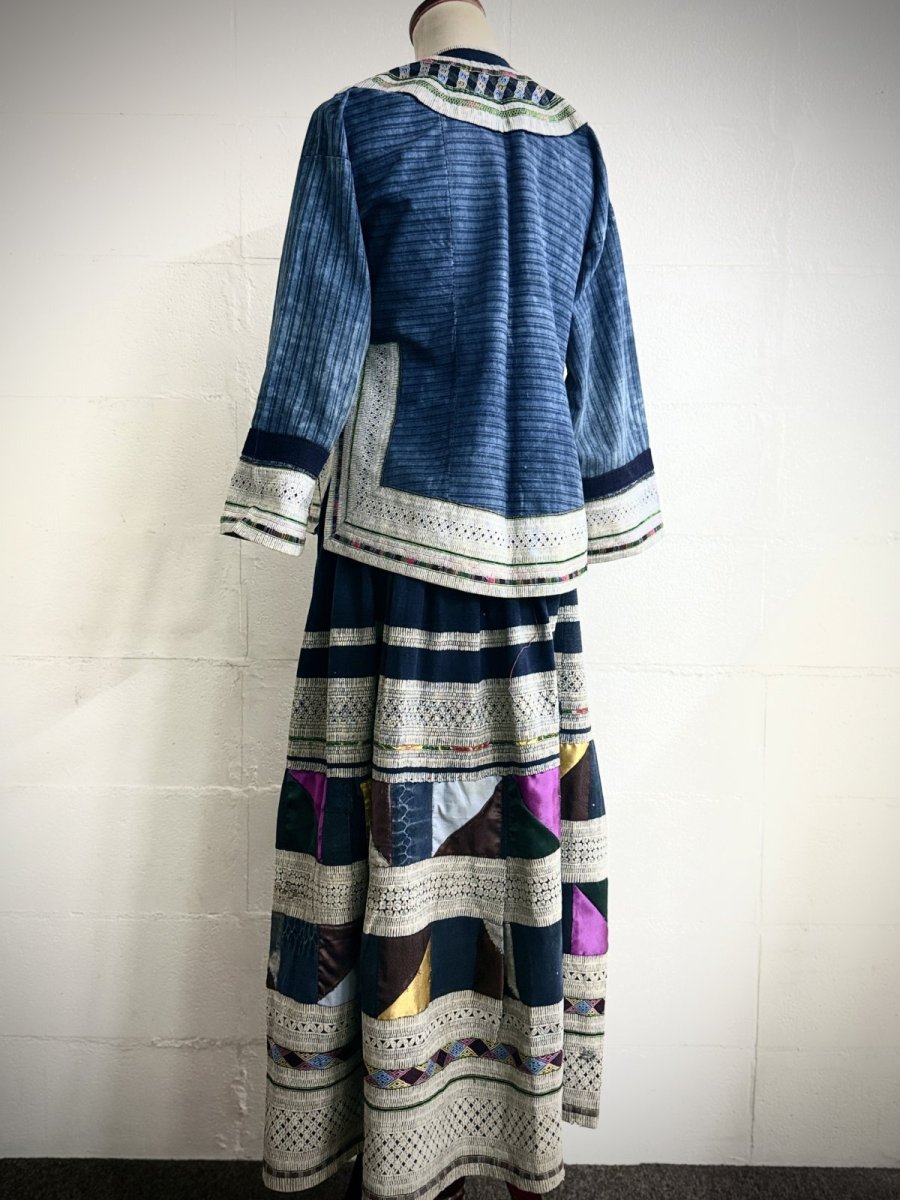 画像6: 雲南省麻栗坡　彝族（イ族・白倮人）·（Malipo Bai luo YI ）上衣（アンティーク・コレクション） (6)