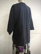 画像7: ヤオ族（金平瑶族・jing ping yao）藍染・綿麻/（濃藍色）前開きジャケット（ユニセックス） (7)