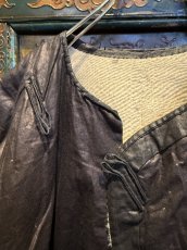 画像2: 侗族( Dong tribe /トン族)　藍染・木綿・亮布　上衣（ビンテージ） (2)