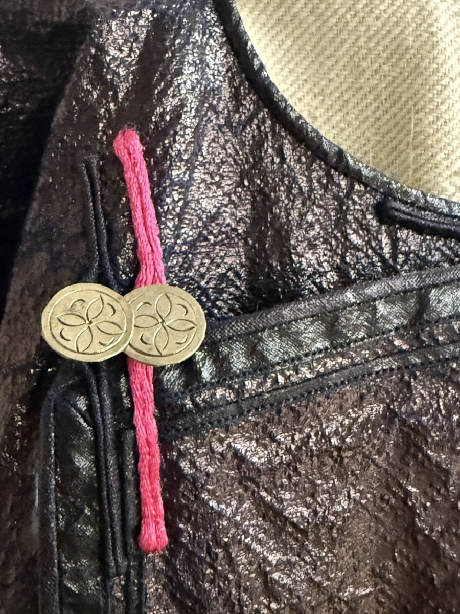 画像7: 侗族( Dong tribe /トン族)　藍染・木綿・亮布・特殊織り　上衣（ビンテージ） (7)