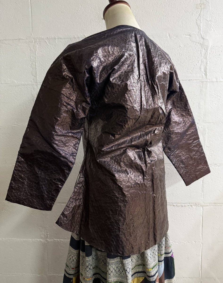 画像11: 侗族( Dong tribe /トン族)　藍染・木綿・亮布・特殊織り　上衣（ビンテージ） (11)