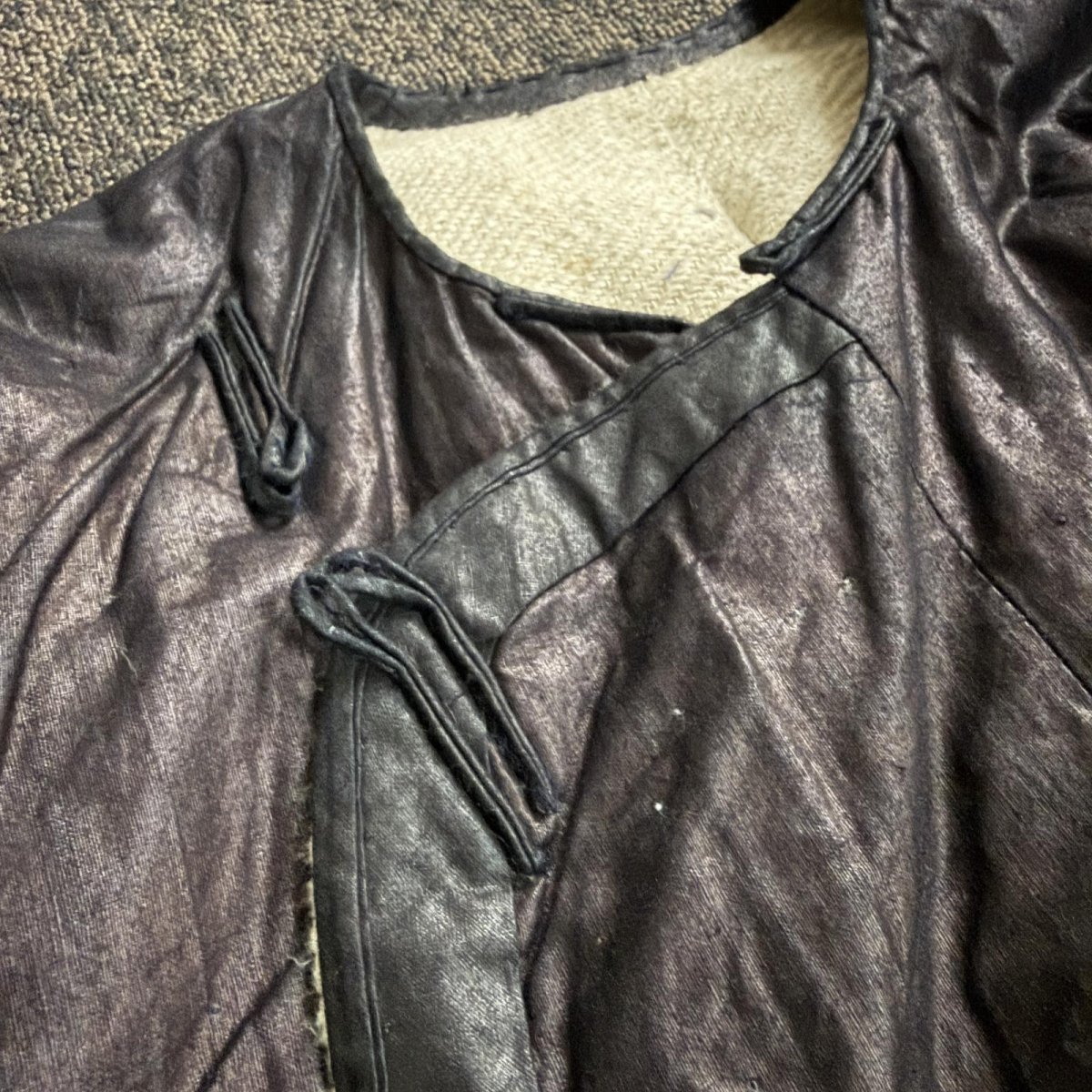 画像11: 侗族( Dong tribe /トン族)　藍染・木綿・亮布　上衣（ビンテージ） (11)