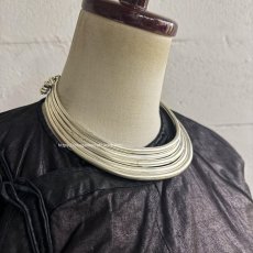 画像5: 貴州苗族ミャオ族の五連ネックレス（苗銀製）　トライバルデザイン (5)