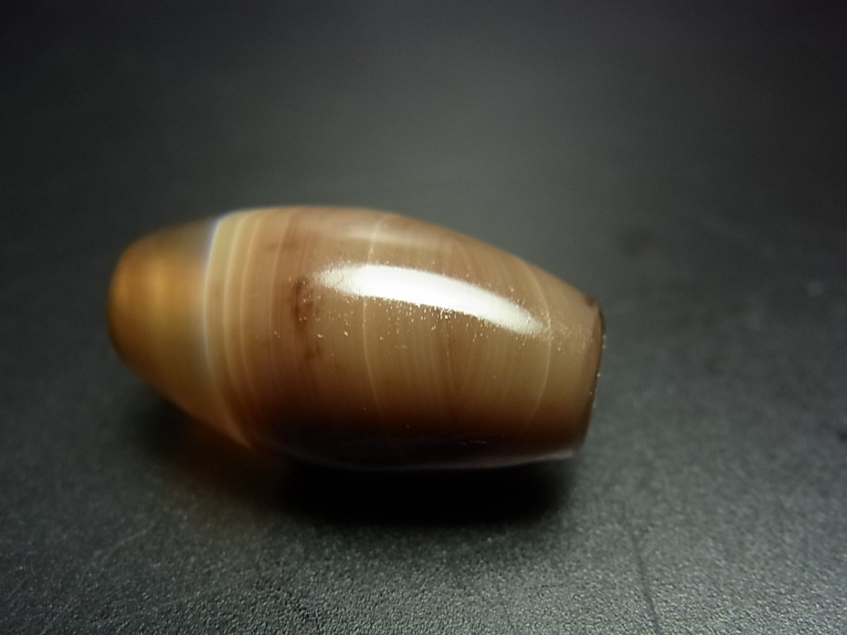 画像4: オールドバンデッドアゲート（チベット・トランスヒマラヤ圏）アンティーク瑪瑙 (4)