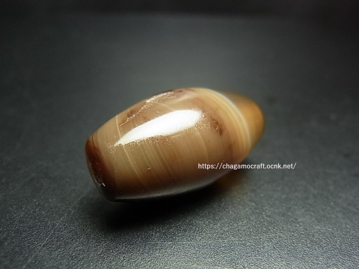 画像1: オールドバンデッドアゲート（チベット・トランスヒマラヤ圏）アンティーク瑪瑙 (1)