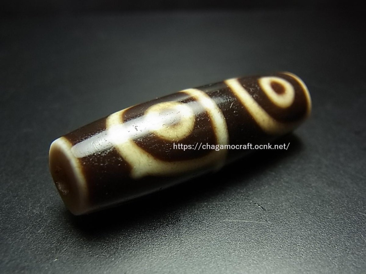 画像2: ジービーズ４アイ( dzi mig si pa )　タンカ使用・チベット四眼天珠　 (2)