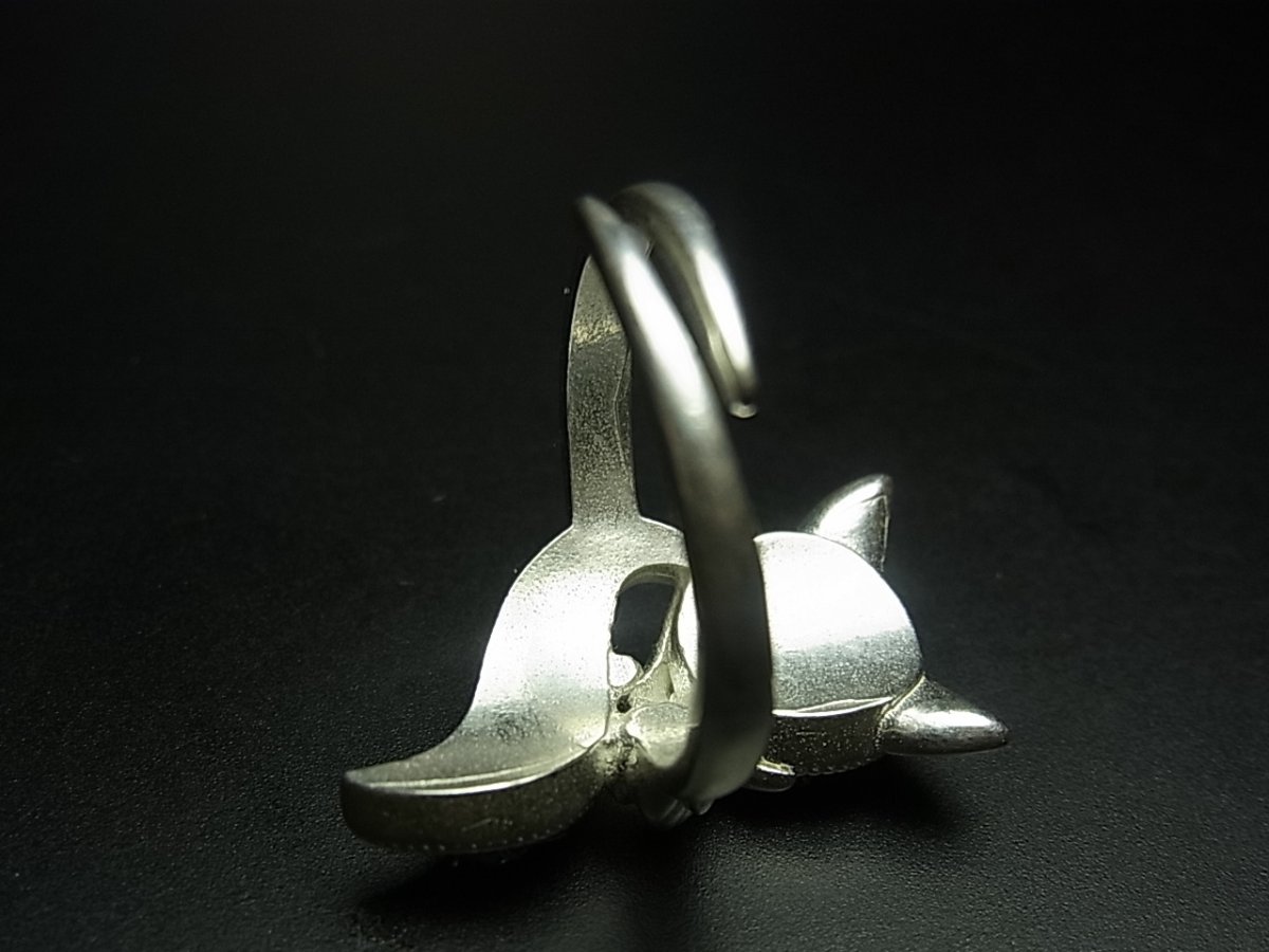 画像4: 貴州ミャオ族の刺繍古裂リング（苗銀製） (4)