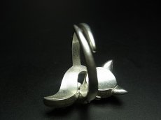 画像4: 貴州ミャオ族の刺繍古裂リング（苗銀製） (4)