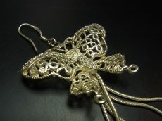 画像3: 貴州苗族（ミャオ族）の苗銀製トライバルピアス　　  (3)