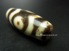 画像5: ジービーズ(dzi mig sum pa）　チベット・三眼天珠　（ラサ） (5)