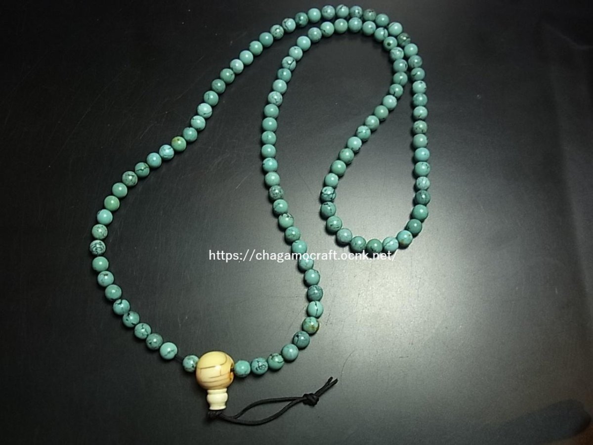 画像3: チベタン・オールドターコイズの108玉念珠　（Old TIbetan  turquoise　ｍala） (3)