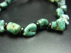 画像5: チベタン・アンティークターコイズ(yu)のブレスレット　（Old tibetan  turquoise）約8ℊ (5)