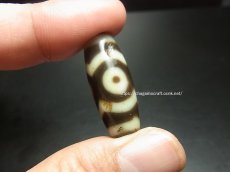 画像7: ジービーズ(dzi mig sum pa）　チベット・三眼天珠　（ラサ） (7)