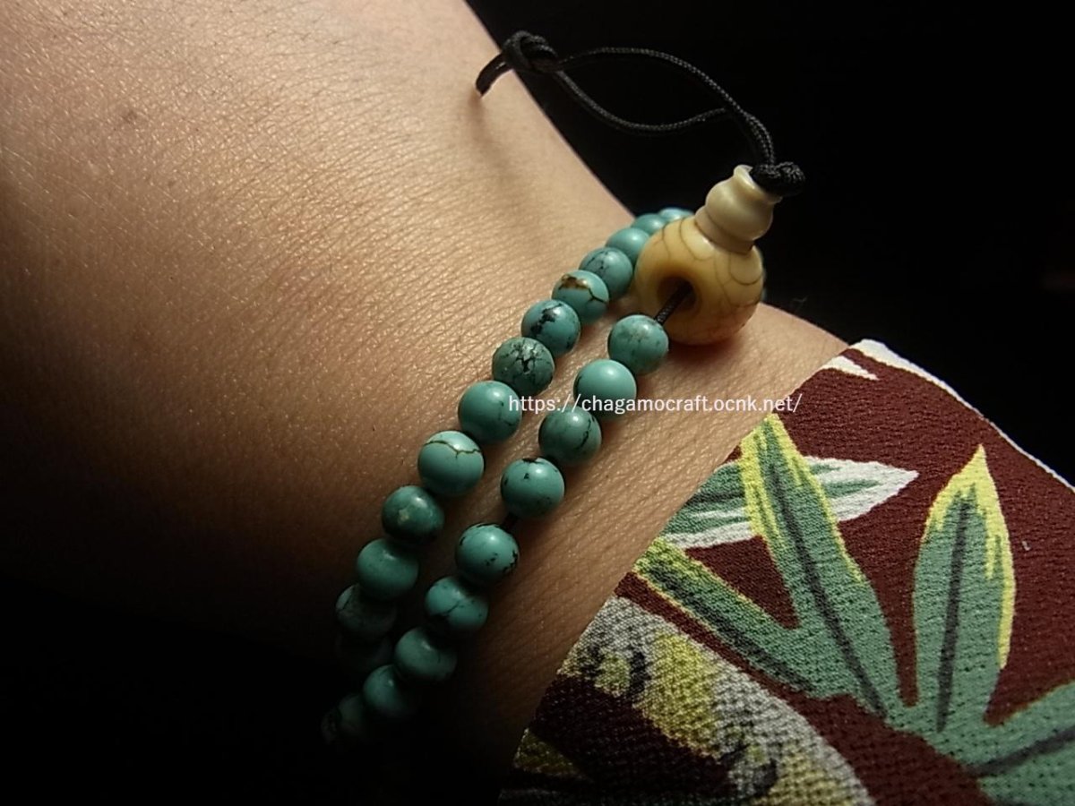 画像7: チベタン・オールドターコイズの108玉念珠　（Old TIbetan  turquoise　ｍala） (7)