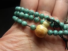 画像5: チベタン・オールドターコイズの108玉念珠　（Old TIbetan  turquoise　ｍala） (5)