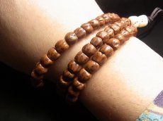 画像7: 老百香子菩提樹と賽子珠の御数珠　(Tibetan  bai xiang zi mala）　7mm珠　108玉 (7)