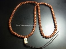 画像2: 老百香子菩提樹と賽子珠の御数珠　(Tibetan  bai xiang zi mala）　7mm珠　108玉 (2)