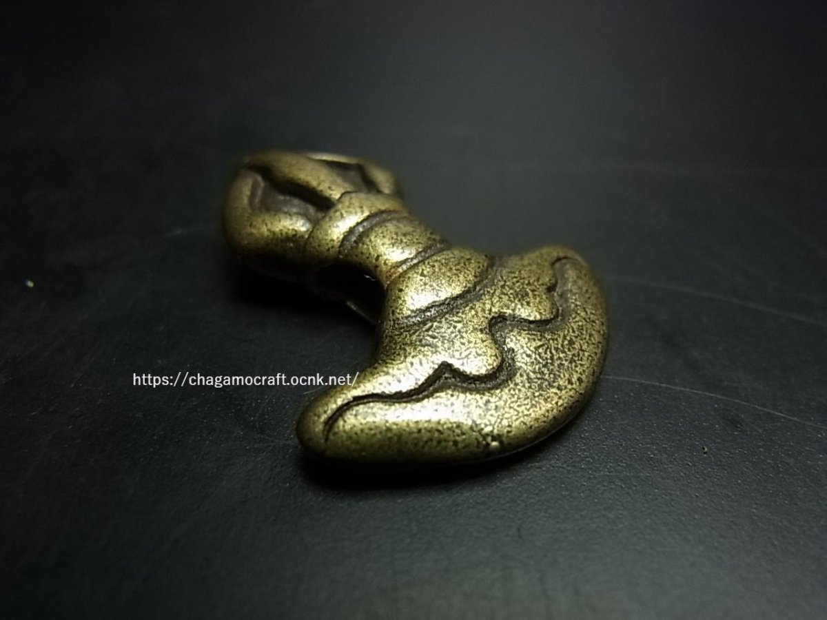 画像1: 天鉄・トクチャ(雷神・Thogchags)　（カルトリ　金剛刀)　黄銅（真鍮）製 (1)