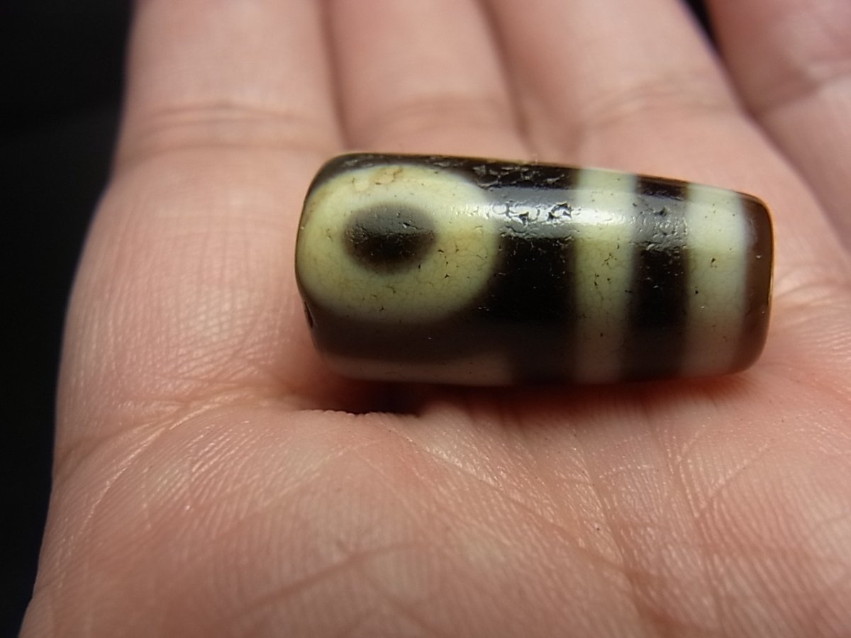 画像6: ジービーズ　３アイ( dzi mig sum pa )　チベット三眼天珠　 (6)