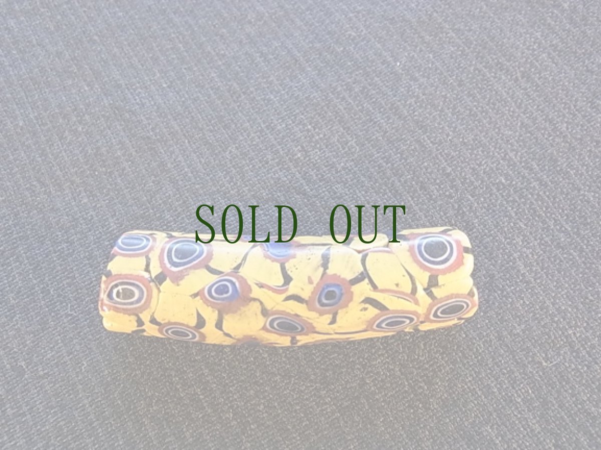 画像2: とんぼ玉アンティーク　ヴェネチア玉（ミルフィオリ湾曲型) (2)