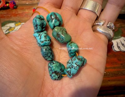 画像2: チベタン・アンティークターコイズ(yu)　（Old tibetan  turquoise）