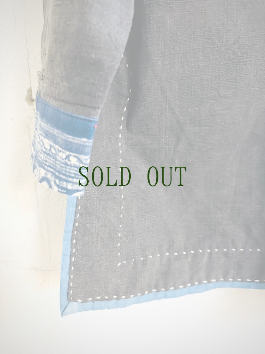 画像6: 本藍染・　羽織りジャケット　（苗族/トン族・手紬手織りビンテージ木綿） (6)