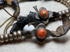 画像4: チベット・老紫檀とペマラカ、数珠カウンターの御数珠　( Old TIbetan rose wood beads  mala )　アンティーク (4)