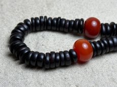 画像6: チベット・老紫檀とペマラカ、数珠カウンターの御数珠　( Old TIbetan rose wood beads  mala )　アンティーク (6)