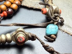 画像5: 老木珠（白檀）のチベット念珠・スンドゥ、数珠カウンター付き　(old tibetan sandalwood mala )アンティーク (5)