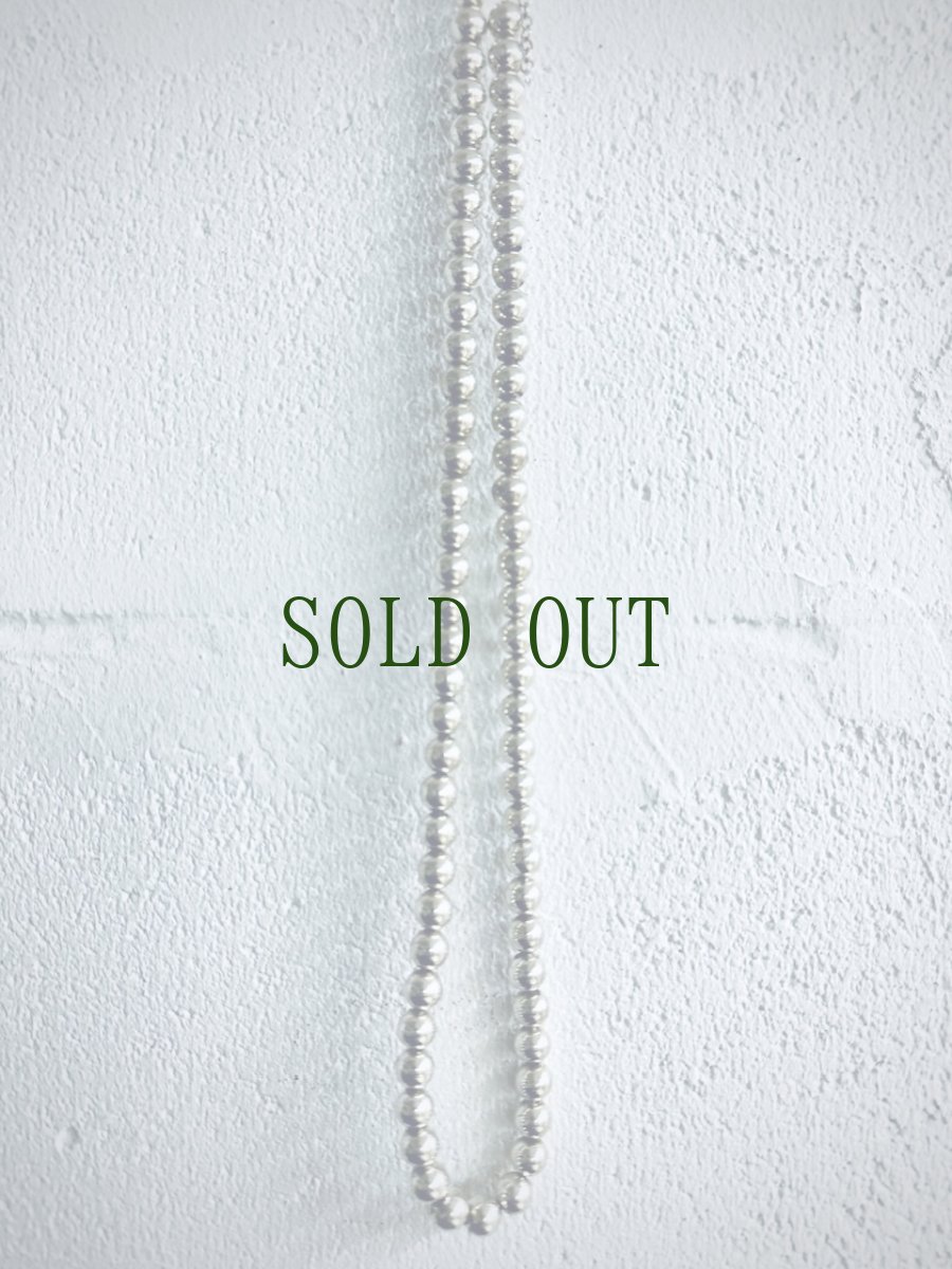 画像4: 貴州ミャオ族の丸玉ネックレス　(苗銀製)　（ロング） (4)