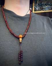 画像7: チベット・アンデシン（血珠)の108玉念珠　（6mm・Mala） (7)