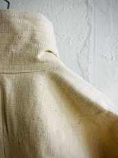 画像11: Tibetan traditional collar shirt made of cotton  チベット民族服・手紬手織り木綿（生成り） (11)