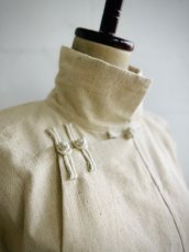 画像3: Tibetan traditional collar shirt made of cotton  チベット民族服・手紬手織り木綿（生成り） (3)