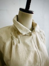 画像4: Tibetan traditional collar shirt made of cotton  チベット民族服・手紬手織り木綿（生成り） (4)